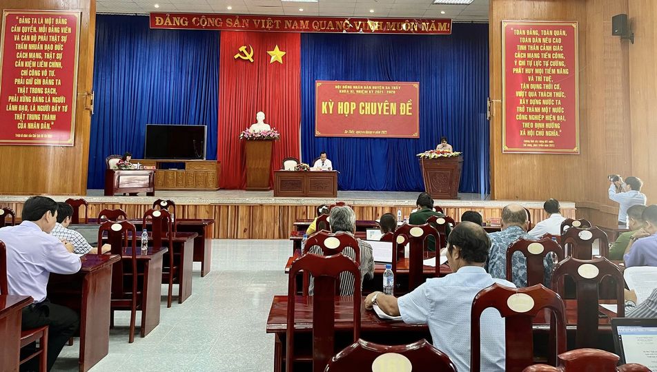 HĐND Huyện Sa Thầy tổ chức Kỳ họp chuyên đề (tháng 10 năm 2022)