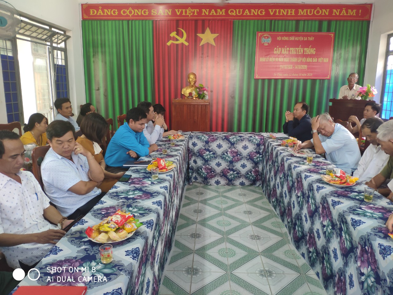 Hội nông dân huyện tổ chức gặp mặt kỷ niệm 90 năm ngày thành lập  Hội Nông dân Việt Nam (14/10/1930 – 14/10/2020)