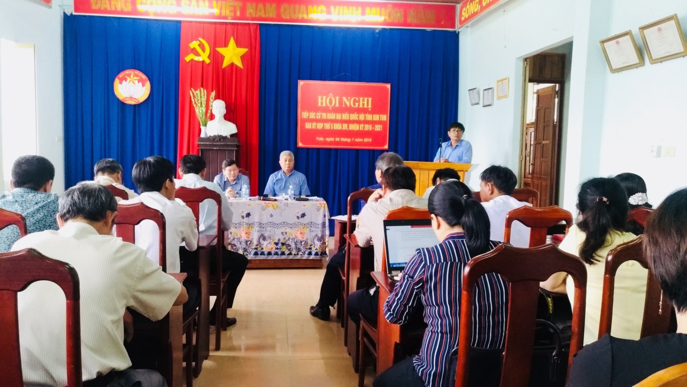 Đoàn Đại biểu quốc hội tỉnh TXCT tại xã Ya Ly huyện Sa Thầy