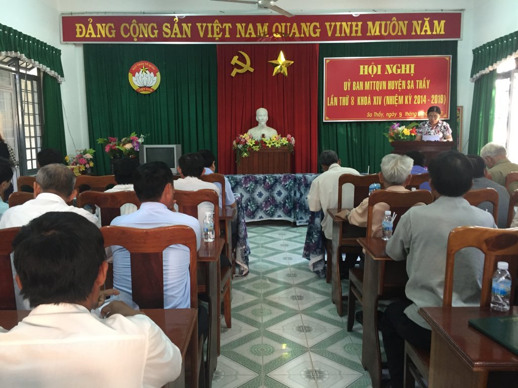 Ủy ban Mặt trận tổ quốc huyện Sa Thầy Tổng kết năm 2017